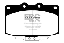 Carica l&#39;immagine nel visualizzatore di Gallery, EBC 86-89 Mazda RX7 2.4 (1.3 Rotary)(Vented Rear Rotors) Redstuff Front Brake Pads