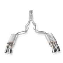 Carica l'immagine nel visualizzatore di Gallery, Stainless Works 2018+ Ford Mustang GT 3in Redline Series Catback H-Pipe w/Active Valves &amp; Quad Tips