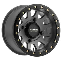 Cargar imagen en el visor de la galería, Method MR401 UTV Beadlock 14x7 4+3/+13mm Offset 4x156 132mm CB Titanium w/Matte Black Ring Wheel