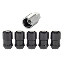 Laden Sie das Bild in den Galerie-Viewer, McGard Wheel Lock Nut Set - 5pk. (Cone Seat) 1/2-20 / 3/4 &amp;13/16 Dual Hex / 1.46in. Length - Black