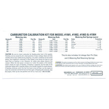 गैलरी व्यूवर में इमेज लोड करें, Edelbrock Calibration Kit for 1901 / 1902 / 1903 / 1904