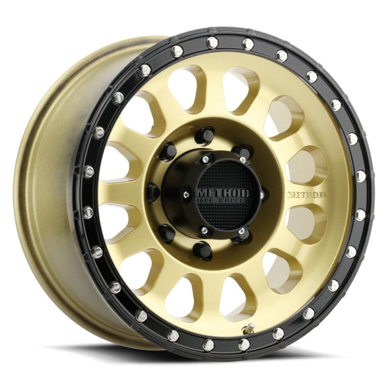 Method MR315 18x9 +18mm Offset 8x180 130.81mm CB Gold/Black Street Loc Wheel