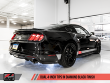 Charger l&#39;image dans la galerie, AWE Tuning S550 Mustang GT Cat-back Exhaust - Track Edition (Diamond Black Tips)