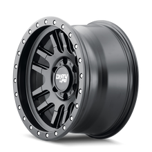 Carica l&#39;immagine nel visualizzatore di Gallery, Dirty Life 9309 Canyon Pro 17x9/6x139.7 BP/-12mm Offset/106mm Hub Matte Black Wheel - Beadlock