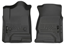 Laden Sie das Bild in den Galerie-Viewer, Husky Liners 14 Chevrolet Silverado 1500/GMC Sierra 1500 WeatherBeater Black Front Floor Liners