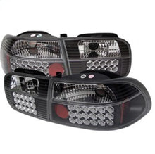 Carica l&#39;immagine nel visualizzatore di Gallery, Spyder Honda Civic 92-95 3DR LED Tail Lights Black ALT-YD-HC92-3D-LED-BK