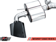 Cargar imagen en el visor de la galería, AWE Tuning 17-19 Audi RS3 8V SwitchPath Exhaust w/Diamond Black RS-Style Tips