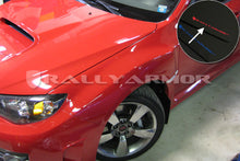 Load image into Gallery viewer, Rally Armor V2 08-11 STI (hatch only) / 11 WRX (hatch only) UR Black Mud Flap w/ Red Logo