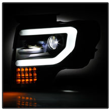 Carica l&#39;immagine nel visualizzatore di Gallery, Spyder Ford F150 13-14 Xenon Model Only Light Bar Projector Headlights Blk PRO-YD-FF15013PL-SEQ-BK