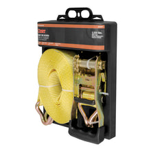 Load image into Gallery viewer, Curt 27ft Yellow Cargo Strap w/J-Hooks (3333lbs)