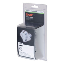 Load image into Gallery viewer, Curt 6-Way Round Connector Socket (Vehicle Side Packaged)