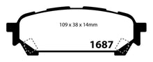 Cargar imagen en el visor de la galería, EBC 04-06 Saab 9-2X 2.0 Turbo Yellowstuff Rear Brake Pads