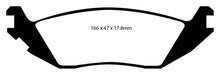 गैलरी व्यूवर में इमेज लोड करें, EBC 06-09 Chrysler Aspen 4.7 Yellowstuff Rear Brake Pads