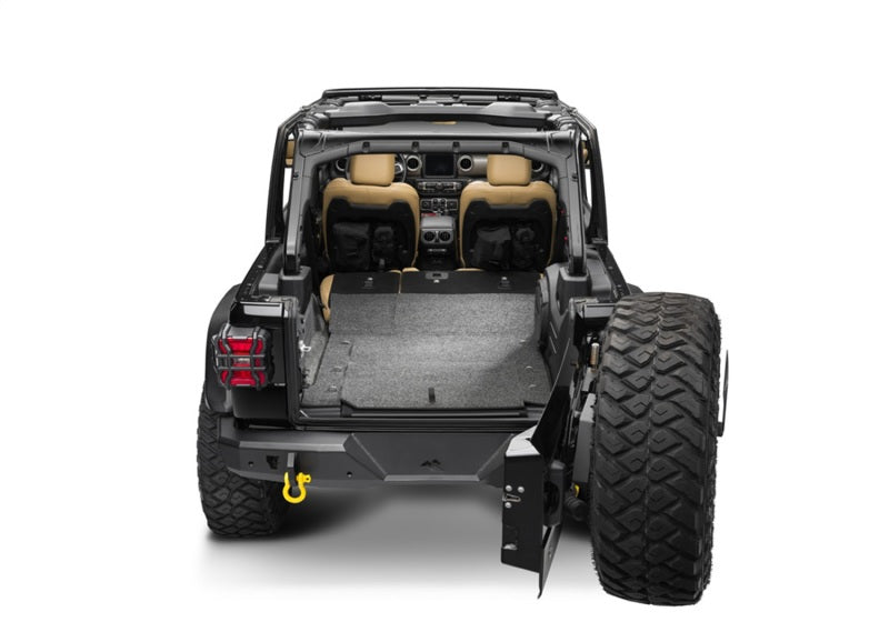 BedRug 2018+ Jeep JL 4 Door 6pc Rear Cargo Kit (w/ Gap Hider)