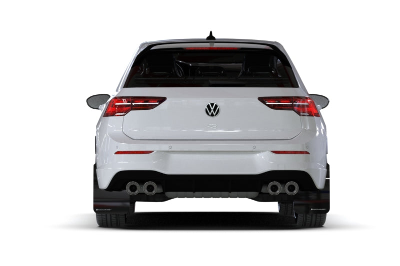 Rally Armor MK8 Volkswagen Golf GTI/R UR Black Mud Flap w/ Gray Logo