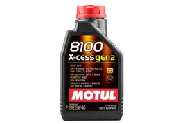 Motul 1L Synthetic Engine Oil 8100 5W40 X-CESS - Single image 1