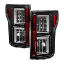 Carica l&#39;immagine nel visualizzatore di Gallery, Spyder Ford F150 18-19 - Light Bar LED Tail Lights - All Black ALT-YD-FF15018-LED-BKV2