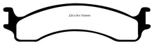 Cargar imagen en el visor de la galería, EBC 00-02 Dodge Ram 2500 Pick-up 5.2 2WD Yellowstuff Front Brake Pads