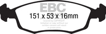 गैलरी व्यूवर में इमेज लोड करें, EBC 11+ Fiat 500 1.4 (ATE Calipers) Ultimax2 Front Brake Pads