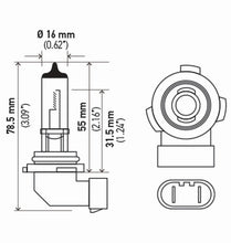 गैलरी व्यूवर में इमेज लोड करें, Hella Bulb H10/9145 12V 45W Py20D T4 (2)