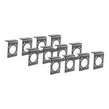 Load image into Gallery viewer, Curt Connector Mounting Brackets for 7-Way RV Blade (Black 12-Pack)