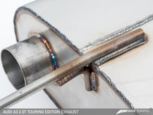 Cargar imagen en el visor de la galería, AWE Tuning Audi 8V A3 Touring Edition Exhaust - Dual Outlet Diamond Black 90 mm Tips