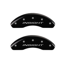 Cargar imagen en el visor de la galería, MGP Front set 2 Caliper Covers Engraved Front Insight Black finish silver ch