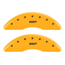 Cargar imagen en el visor de la galería, MGP 4 Caliper Covers Engraved Front &amp; Rear Denali Black finish silver ch