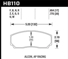 Laden Sie das Bild in den Galerie-Viewer, Hawk AP CP3307 / CP5040 / CP5200 Caliper DTC-70 Race Brake Pads