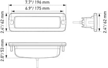 गैलरी व्यूवर में इमेज लोड करें, Hella Universal Black Magic 6 L.E.D. Flush Mount Mini Light Bar - Flood Beam