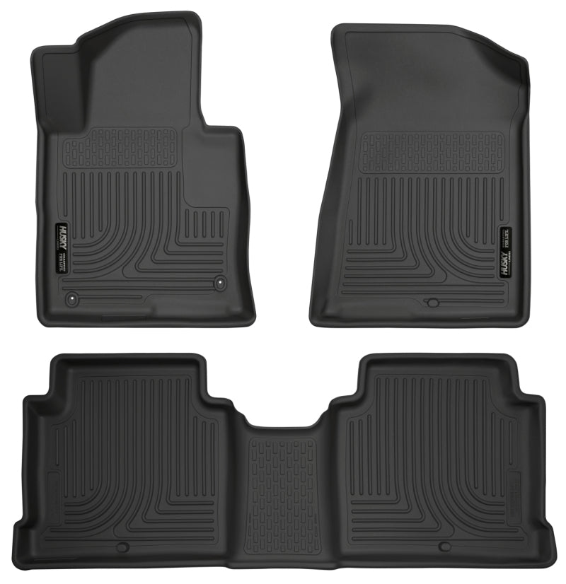 Husky Liners 2015 Hyundai Sonata Weatherbeater Black Front & 2nd Seat Floor Liners - 2to4wheels