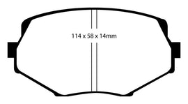 EBC 94-01 Mazda Miata MX-5 Bluestuff Front Brake Pads