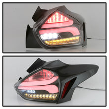 Charger l&#39;image dans la galerie, Spyder 15-17 Ford Focus Hatchback LED Tail Lights w/Indicator/Reverse - Black (ALT-YD-FF155D-LED-BK)