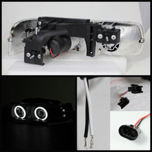 Cargar imagen en el visor de la galería, Spyder Chevy Silverado 1500/2500 99-02Projector Headlights CCFL Halo LED Black PRO-YD-CS99-CCFL-BK