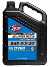Load image into Gallery viewer, Red Line Pro-Series API SN+ 5W20 Motor Oil - 5 Quarts - Single