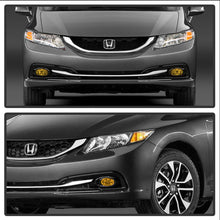 Carica l&#39;immagine nel visualizzatore di Gallery, Spyder Honda Civic 2013-2014 4dr OEM Fog Light W/Switch Yellow FL-HC2013-4D-Y