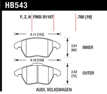 Laden Sie das Bild in den Galerie-Viewer, Hawk 2006-2009 Audi A3 TFSIi Quattro 2.0 HPS 5.0 Front Brake Pads