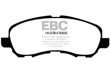 Charger l&#39;image dans la galerie, EBC 11-14 Chrysler 200 2.4 Yellowstuff Front Brake Pads