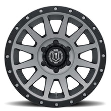 गैलरी व्यूवर में इमेज लोड करें, ICON Compression 18x9 6x5.5 25mm Offset 5.75in BS 95.1mm Bore Titanium Wheel