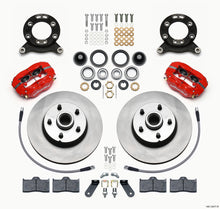 गैलरी व्यूवर में इमेज लोड करें, Wilwood Forged Dynalite-M Front Kit 11.30in 1 PC Rotor&amp;Hub Red 1970-1973 Mustang Disc &amp; Drum Spindle