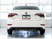 Load image into Gallery viewer, AWE Tuning 18-19 Volkswagen Jetta GLI Mk7 Track Exhaust - Diamond Black Tips (Fits High-Flow DP)