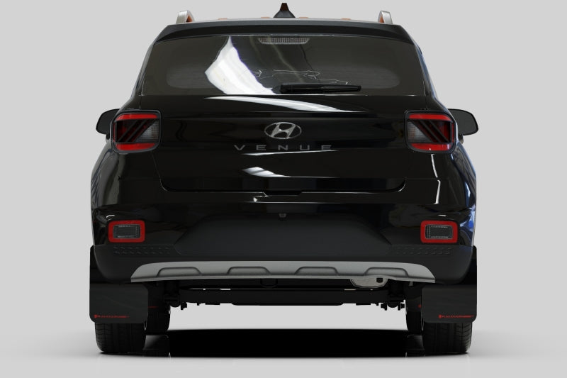 Rally Armor 2020-21 Hyundai Venue Black Mud Flap Red Logo