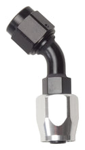 Carica l&#39;immagine nel visualizzatore di Gallery, Russell Performance -6 AN Black/Silver 45 Degree Full Flow Hose End