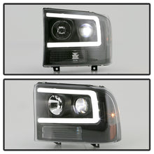 Laden Sie das Bild in den Galerie-Viewer, Spyder Ford F-250 99-04/Excursion 00-04 1 Piece LED Headlights - Black PRO-YD-FF25099V2PL-BK