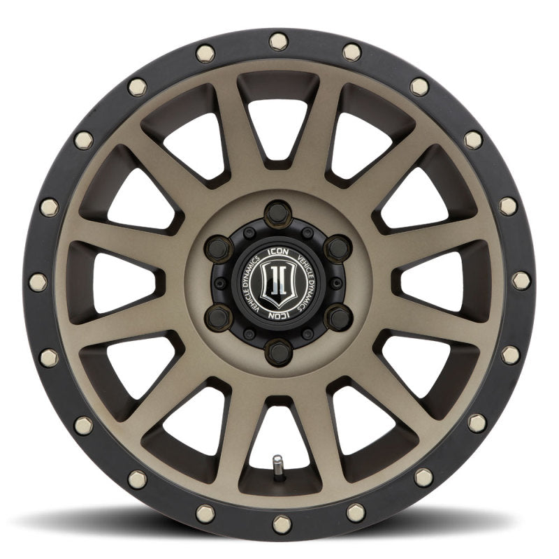 ICON Compression 18x9 6x5.5 25mm Offset 5.75in BS 95.1mm Bore Bronze Wheel