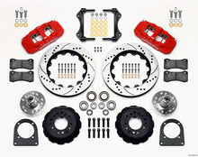 Cargar imagen en el visor de la galería, Wilwood AERO6 Front Hub Kit 14.00in Drill Red TCI-IFS 71-78 (Pinto Based)