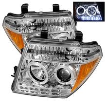 Cargar imagen en el visor de la galería, Spyder Nissan Frontier 05-08 Projector Headlights LED Halo LED Chrm PRO-YD-NF05-HL-C