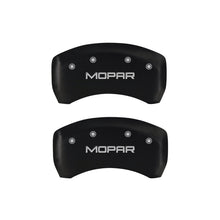 Laden Sie das Bild in den Galerie-Viewer, MGP 4 Caliper Covers Engraved Front &amp; Rear MOPAR Red finish silver ch
