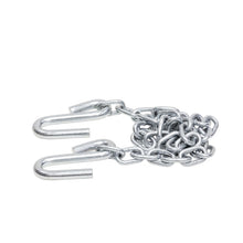 गैलरी व्यूवर में इमेज लोड करें, Westin Safety Chain 1/4in x 40in w/ -2 7/16in S-hooks - Silver