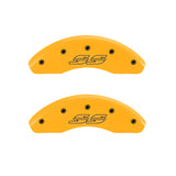 MGP 4 Caliper Covers Engraved Front & Rear Impala Style/Ss Yellow Finish Blk Char 2000 Chevy Impala